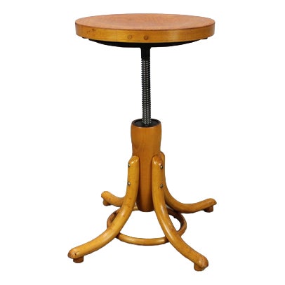 Vintage Adjustable Piano Stool by Tatra Furniture, Czechoslovakia, 1960 For Sale