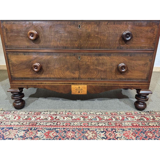19th Century Victorian English Mahogany Chest of Drawers For Sale - Image 10 of 18