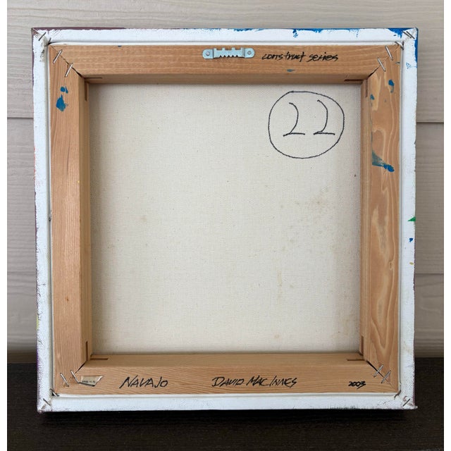 David Mac Innes “Navajo” Construct Series 2003 Painting on Canvas Signed For Sale In Charleston - Image 6 of 9