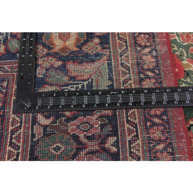Textile Antique Persian Mahal Rug, 10'11 X 14'10 For Sale - Image 7 of 10