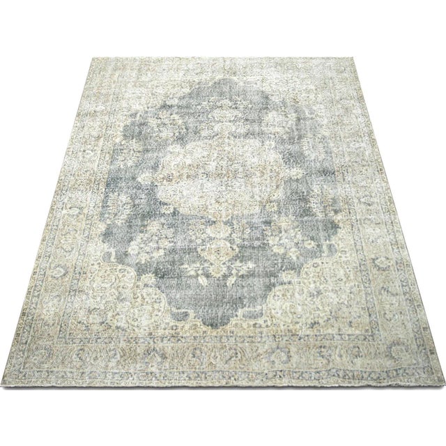 1960s 1960s Turkish Oushak Rug For Sale - Image 5 of 7