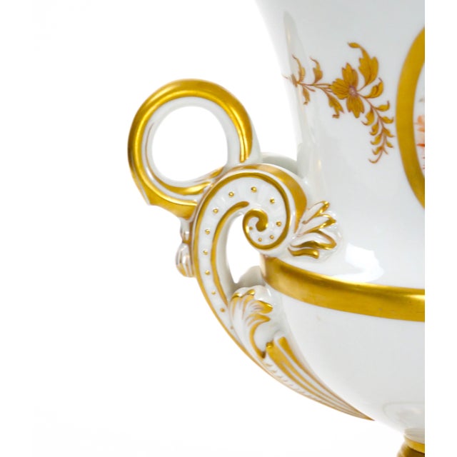 Antique Large Old Paris French Decorative Covered Centerpiece Urn For Sale In New York - Image 6 of 12