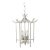 Vintage Faux Bamboo Pagoda Chandelier Light Fixture Coastal Regency Palm Beach For Sale