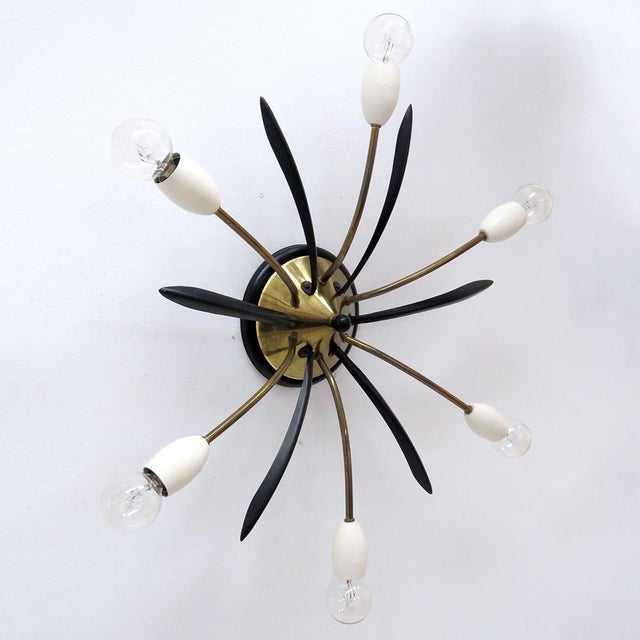 German Six-Arm Sputnik Light, 1960 For Sale - Image 4 of 10