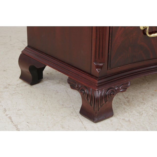 Brown Thomasville Flame Mahogany Armoire Cabinet For Sale - Image 8 of 16