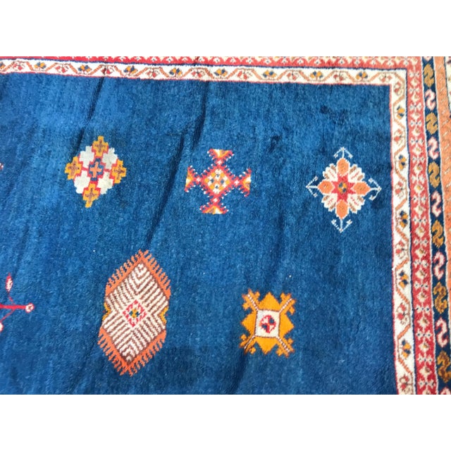 Large Vintage Moroccan Hand Knotted Rug For Sale - Image 6 of 17