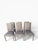Restoration Hardware Set of 6 Vintage French Square Cane Back Dining Chairs in Belgian Linen For Sale - Image 9 of 13
