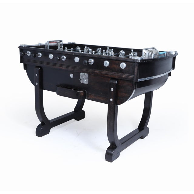 French Oak Coin-Operated Table Football Baby Foot Table, 1929, in Good conditions. Designed 1920 to 1949