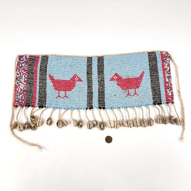 Baby Blue Early 20th Century Kirdi Beaded Cache Sexe Pikuran Cameroon For Sale - Image 8 of 9