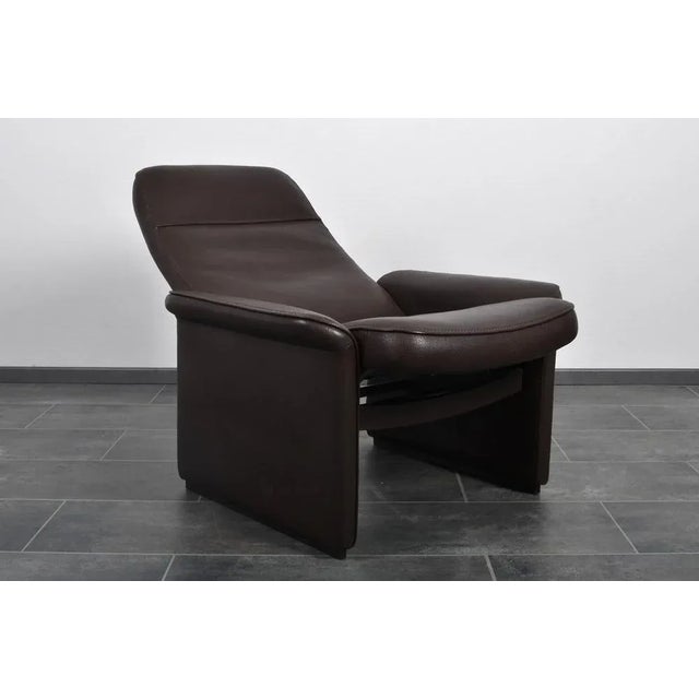 DS-50 Cigar Brown Neck Leather Chair from de Sede For Sale - Image 9 of 10