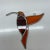 Vintage Hummingbird Stained Glass Ornament For Sale - Image 4 of 6