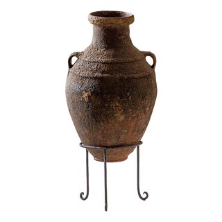 Mid-Century Moroccan Berber Clay Jar For Sale