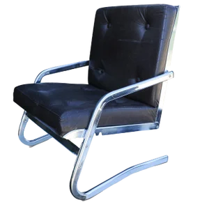 Tubular Chrome Framed Cantilever Chair from Pierson of France, 1970s