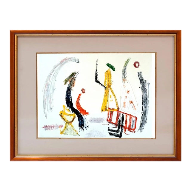 28.4" by 22.4" Contemporary Abstract Original Figurative Oil Painting by Diane Grant - Unique Piece For Sale