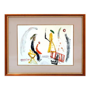 28.4" by 22.4" Contemporary Abstract Original Figurative Oil Painting by Diane Grant - Unique Piece