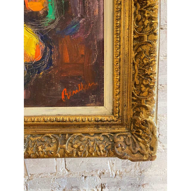 Abstract 19th Century Still Life Signed Framed Painting For Sale - Image 3 of 8