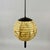 Opaline Glass and Burnished Brass Beehive Ball Pendant, Germany, 1930s For Sale - Image 3 of 18