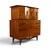 This 1960s Young Manufacturing highboy dresser is a strongly sculptural example of American mid century modern design,...