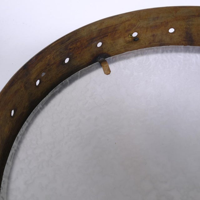 Vintage Glass and Metal Wall Lamps, 1940s, Set of 2 For Sale - Image 13 of 18