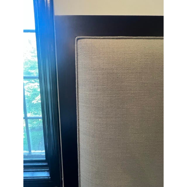 French Contemporary Fabric Panel Bed For Sale - Image 18 of 18