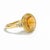 Vintage Inspired Citrine and Topaz Ring in Silver, Gold, Size 6 For Sale - Image 4 of 5