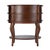 Ethel 25 in. W Oval Wood 2 Drawer Accent Table with Open Shelf, Cherry For Sale In Chicago - Image 6 of 9