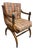 Vintage Empire Style Walnut Chair For Sale