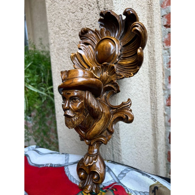 Antique French Wall Hanging Plaque Breton Brittany Carved Walnut C1890 For Sale - Image 14 of 18