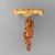 Pair Of Antique French Louis XIV Carved Figural Cherub Wood Sconces With Gilt Trim Unsigned C1830 Measures - 25.5"H x...