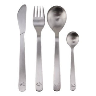 Mono Petit Childrens Cutlery by Peter Raacke for Mono, 1959, Set of 4 For Sale
