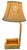 A wonderfully sculptural vintage bent bamboo table lamp that effortlessly blends tropical, coastal, and Hollywood Regency...