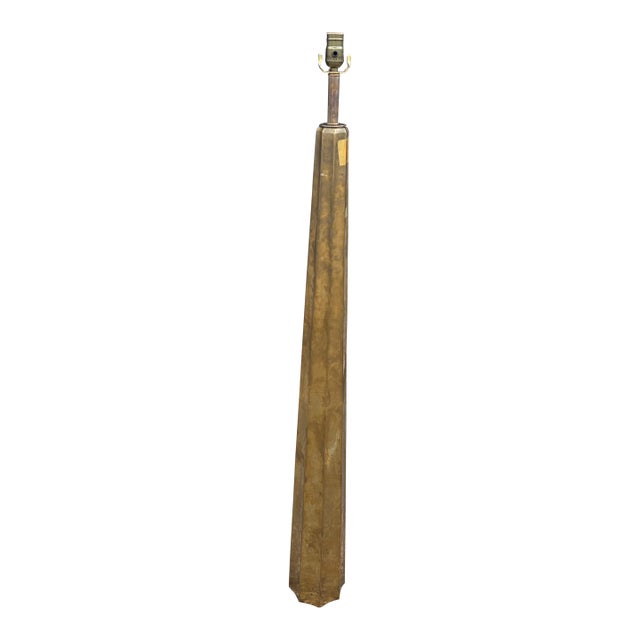 1960s French Modern Brass Floor Lamp For Sale