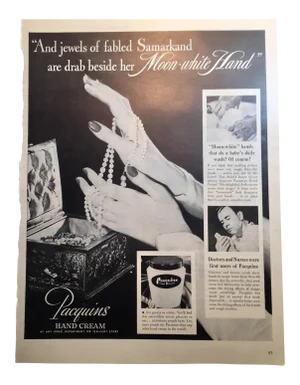 1946 Vintage Paquin's Hand Cream Ad