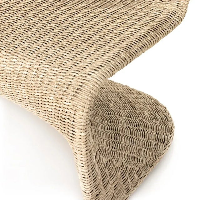 Contemporary Four Hands Portia 50" Outdoor Dining Bench, White For Sale - Image 3 of 13