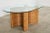 Wood Midcentury Italian Organic Modern Rattan Pedestal Dining Table For Sale - Image 7 of 13