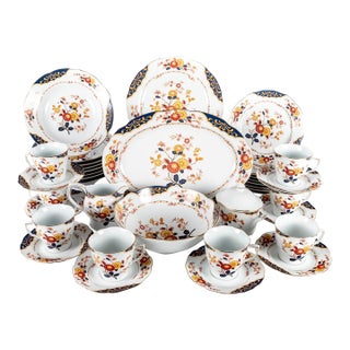 Vintage Mid-Century Modern Premiere "Canton Fair" Porcelain Dinner Service for 8 - 44 Pieces For Sale