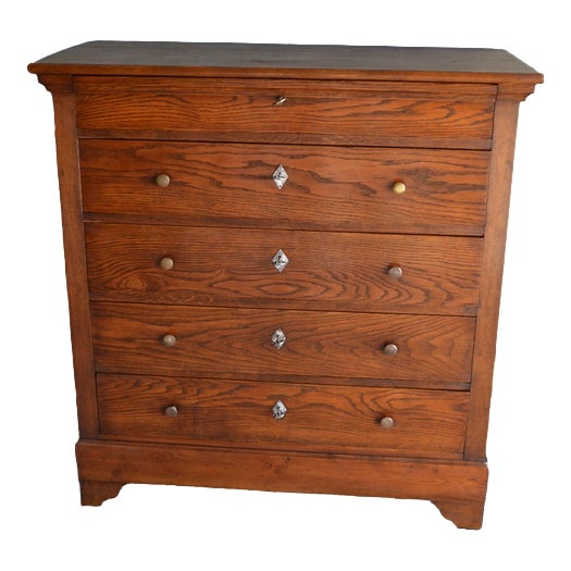 Antique Oak and Pine Chest of Drawers For Sale