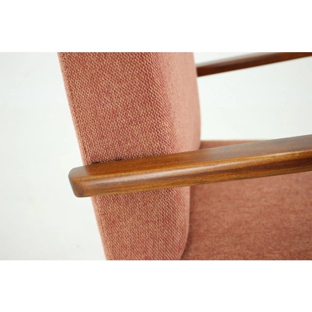 Wood Beech Armchair by Jaroslav Smidek for Ton, Czechoslovakia, 1960s For Sale - Image 7 of 9