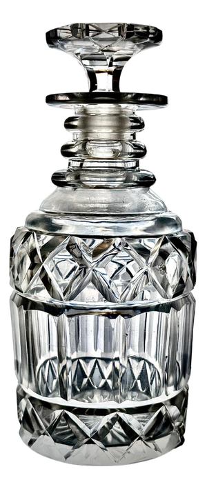 English Georgian Cut Glass Decanter, 1820