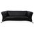 Model 322 2-Seater and 3-Seater Sofas in Black Leather from Rolf Benz, Set of 2 For Sale - Image 14 of 18