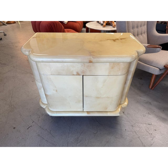 1980s Enrique Garcel for Jimeco Goatskin Lacquered Night Stands, A Pair For Sale - Image 18 of 18