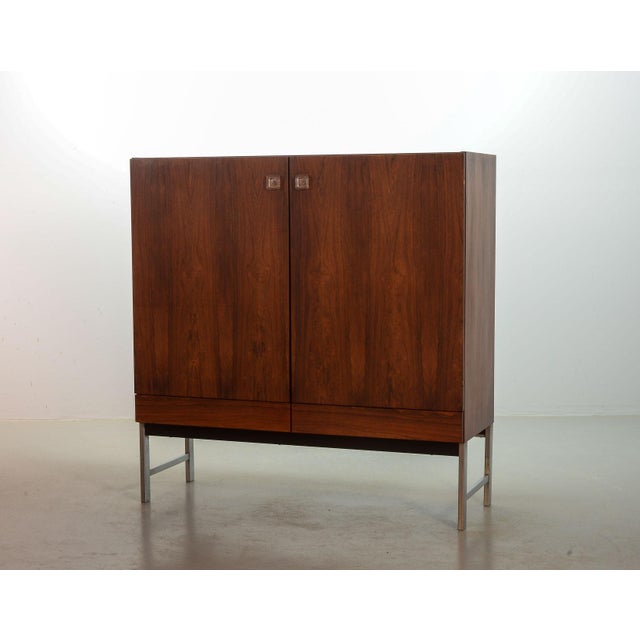 Vintage Rosewood Cabinet with Glass Handgrips attributed to Rudolf Bernd Glatzel for Fristho Franeker, The Netherlands, 1960s For Sale - Image 6 of 17