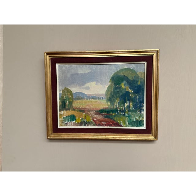 Ragnar Falk, Landscape, 1950s, Oil Painting on Canvas, Framed For Sale - Image 12 of 18
