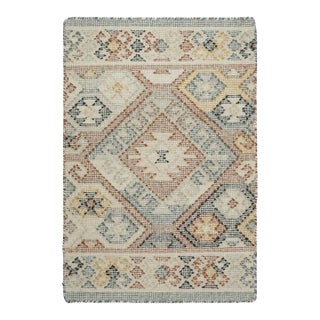 Contemporary Geometric Diamond Wool Gift-Sized Rug by Rug & Kilim, India For Sale