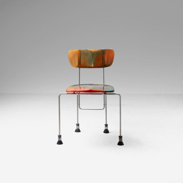 Red Broadway Chairs by Gaetano Pesce for Bernini, 1980s, Set of 4 For Sale - Image 8 of 18