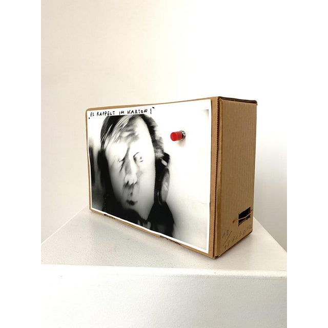 Klaus Vom Bruch, Collage Es Rappelt Im Karton, 1952, Mixed Media, Cardboard For Sale - Image 4 of 7