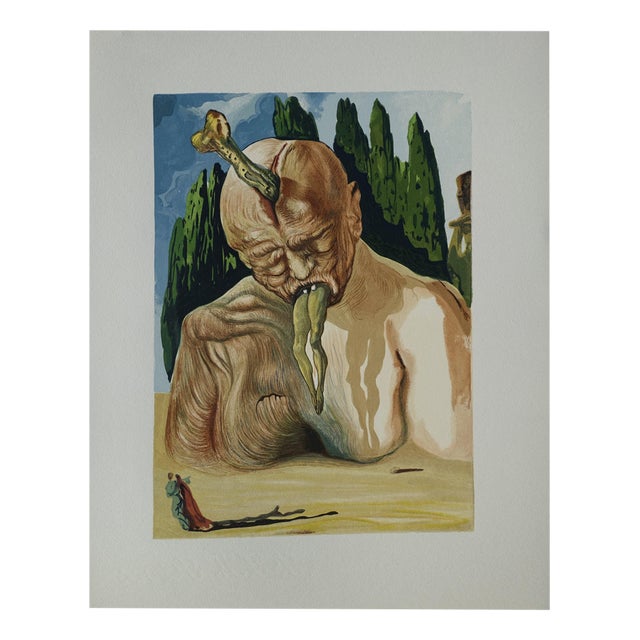Salvador Dali, The Logician Devil, Woodcut For Sale
