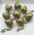 1950s Vintage MCM Brass 9 Lotus Flower Candelabra For Sale - Image 5 of 10