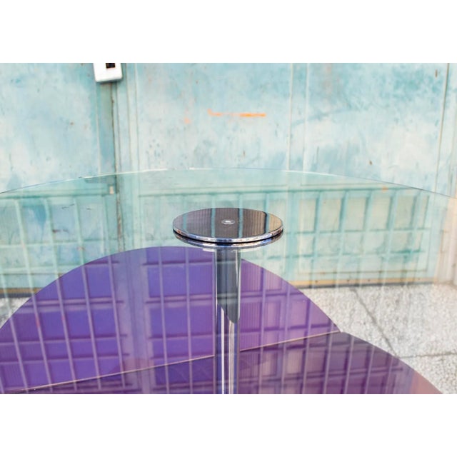 Saporiti Italia Italian Side Tables with Stone Base from Saporiti Italia, 1980s For Sale - Image 4 of 5