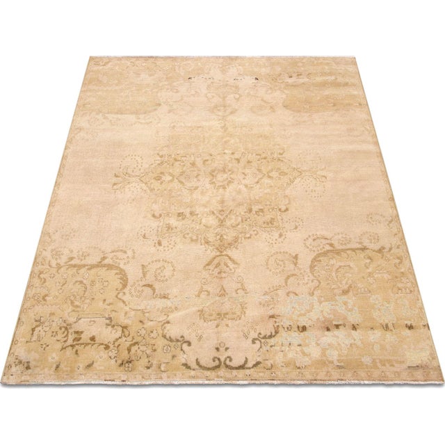 1960s 1960s Turkish Oushak Rug For Sale - Image 5 of 5